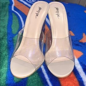 clear nasty gal heels